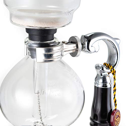 3 Cup Tabletop Siphon Gravity Coffee Maker with Alcohol Burner