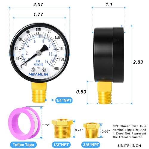 0 200Psi 2" DIAL FACE 1