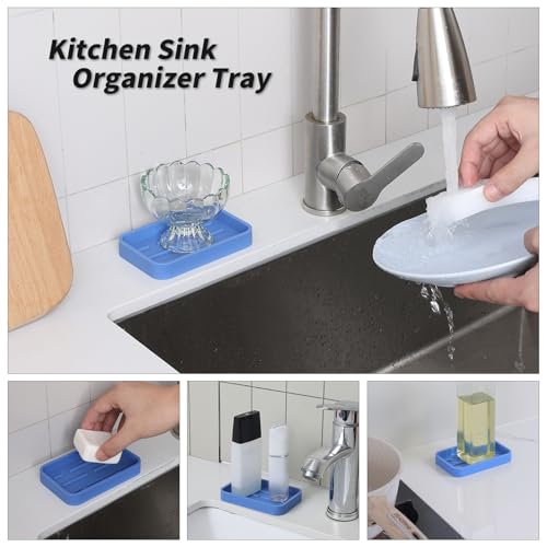 Silicone Kitchen Sink Organizer Tray for Multiple Usage
