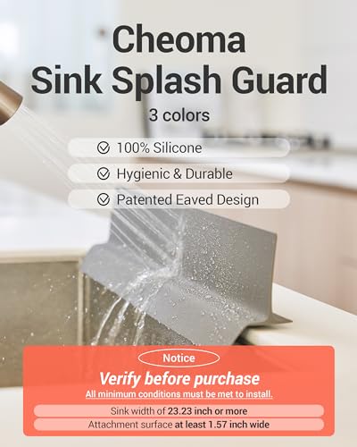 Kitchen Sink Splash Guard 23 in