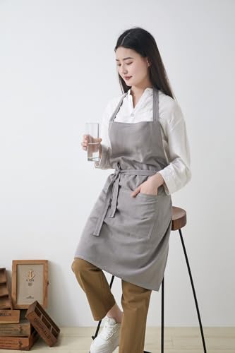 Cotton Linen Apron for Women