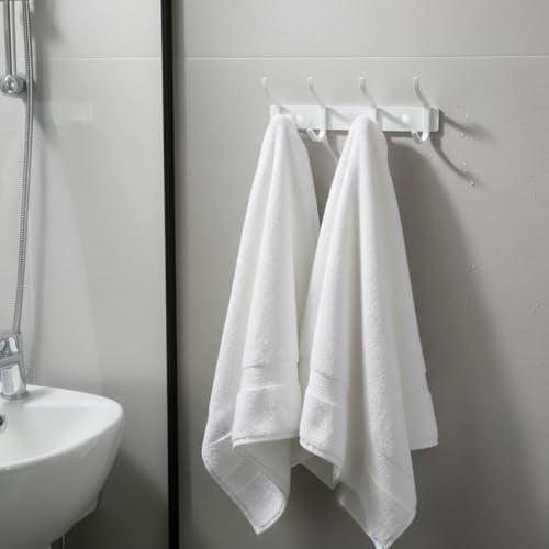 White Coat Rack Wall Mount (2 Count)