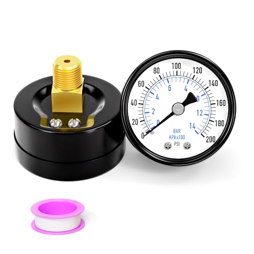 0 200PSI Well Pump Pressure Gauge 1