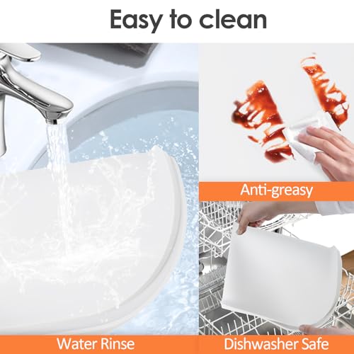 Silicone Coffee Maker Mat with Lip for Countertops