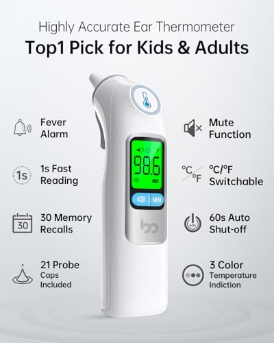 Infrared Ear Thermometer for Adults & Kids