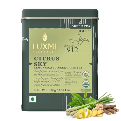Estates Citrus Sky Green Tea 100gm Tin (3.5274 Ounce)