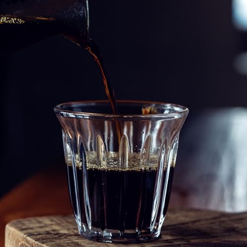 Shot Glasses Set of 6 Small Glass Cups 3OZ Latte Glasses for Espresso (6 Count)