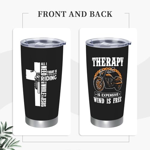 Therapy Is Expensive Wind Is Free Stainless Steel Tumbler 20 oz (20 Count)