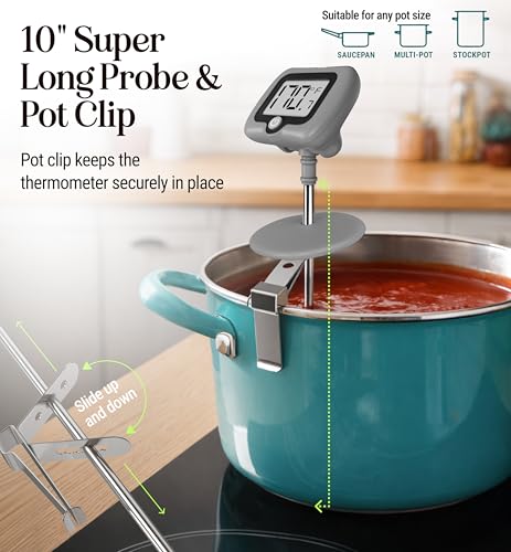 Digital Candy Thermometer with Pot Clip