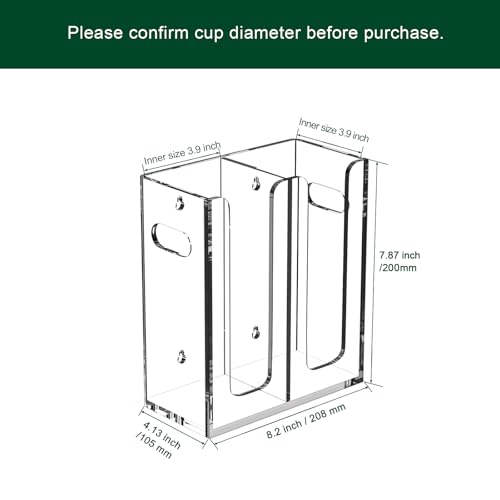 Disposable Coffee Cup Dispenser with Handles (2 Count)