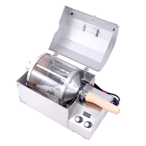 450g direct fired heating nut roaster barista coffee roaster machine home Roasting Machine electric coffee bean roaster grain dryer 110V Stainless steel shell sturdy and durable