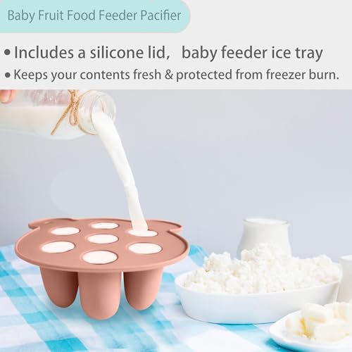 Silicone Baby Food Freezer Tray with Teething Popsicle Molds