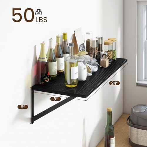 Deep Floating Shelves for Wall (2 Count)