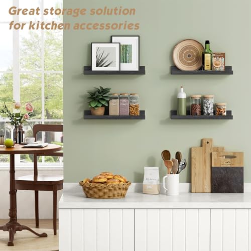 Black Picture Ledge Shelf (4 Count)