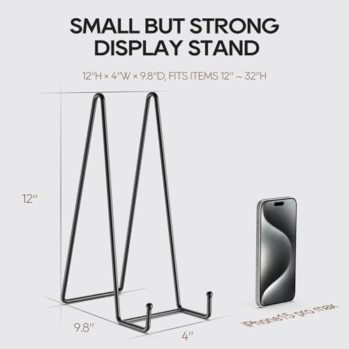 3 Pack 12 Inch Plate Stands for Display Metal Picture Stand Plate Holder (3 Count)