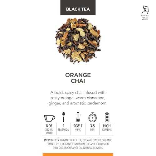 Orange Chai Loose Leaf Black Tea with Citrus & Spice