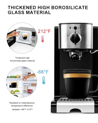 Glass Coffee Mugs (24 Fl Oz)