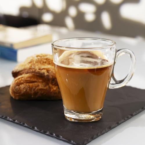 Clear Large Glass Coffee Mugs with Handles