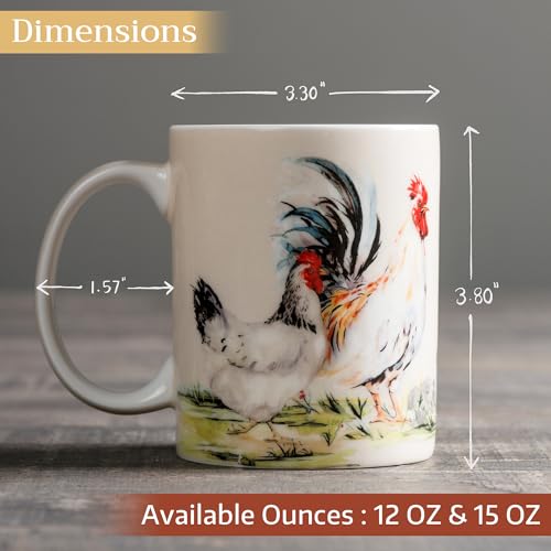 Coffee Mug with Handles Tea Cups (2 Count)