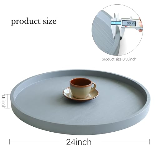 Round Ottoman Table Tray Round