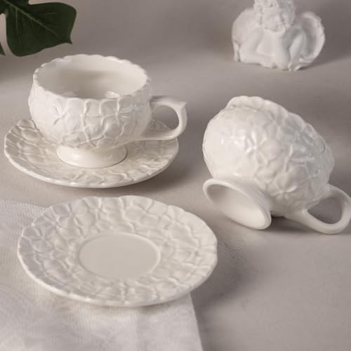 Tea Cups and Saucers Set of 2 (2 Count)