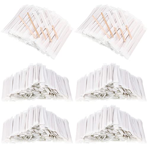 2000 Pcs Individually Wrapped Wooden Coffee Stirrers