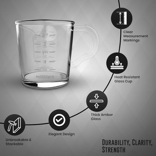 3oz Espresso Shot Glass Pitcher with Double Spout