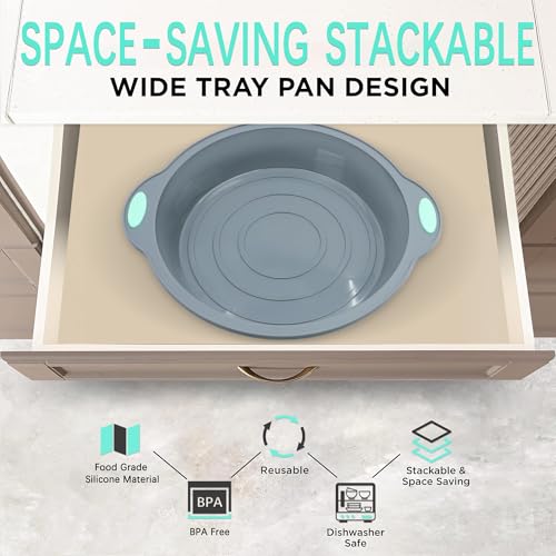 9 Inch Silicone Round Cake Pans (2 Count)
