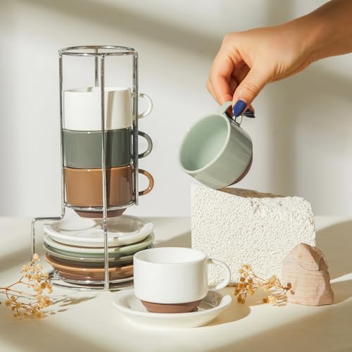 2.5 Ounce Espresso Cups Set of 4 (4 Count)
