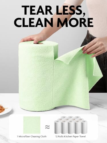 Microfiber Cleaning Cloth Roll (75 Count)