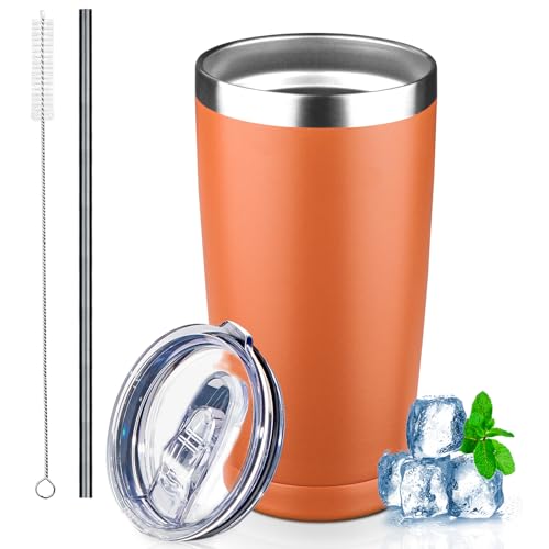 20 oz Tumbler with Lids and Straws