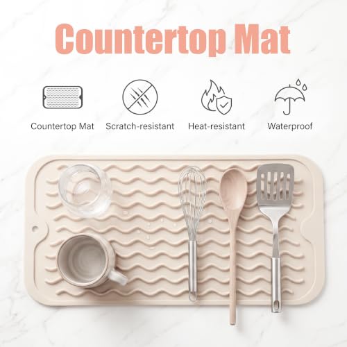 Silicone Dish Drying Mat for Multiple Usage