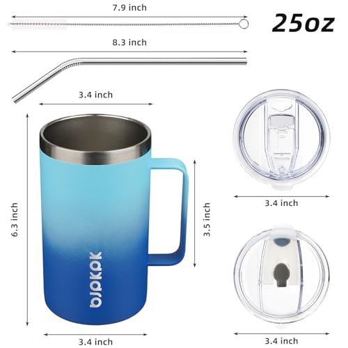 25oz Insulated Coffee Mug with Handle