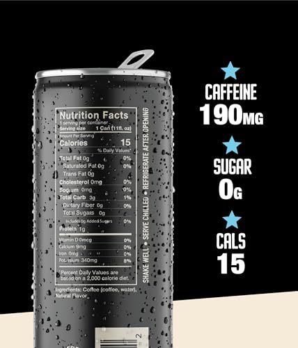 Loco Coffee Black Cold Brew 11 Ounce Can (132 Fl Oz)