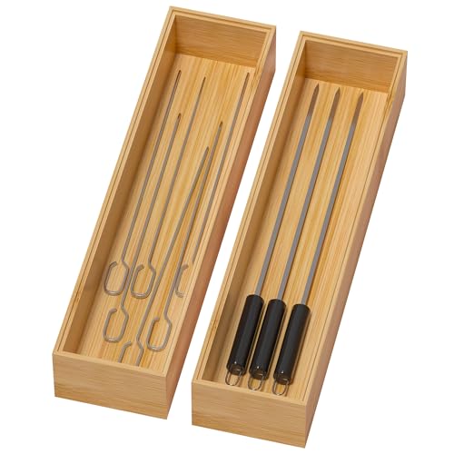 Bamboo Drawer Organizer (2 Count)