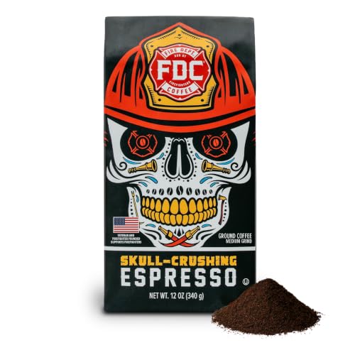 Skull Crushing Espresso Ground Coffee (12 Ounce)