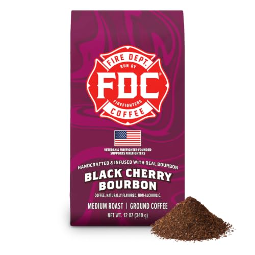 Black Cherry Bourbon Infused Ground Coffee (12 Ounce)