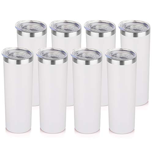 20 oz Skinny Tumblers Bulk Set (8 Count)
