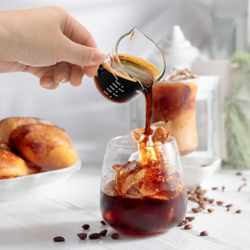 4 Pack Measuring Cups Espresso Shot Glasses
