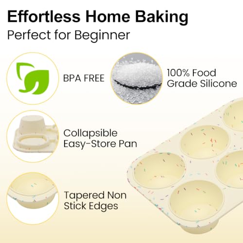 Silicone Muffin Pan for Baking