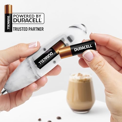 Powerful Milk Frother Wand With Duracell Batteries