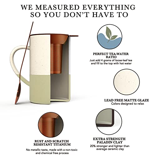 Ceramics Tea Cup with Loose Leaf Infuser