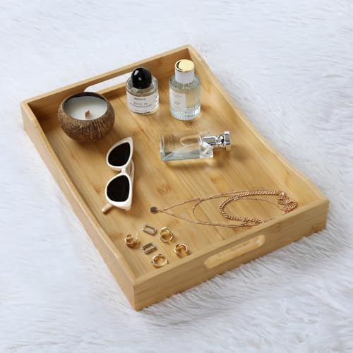 Bamboo Serving Tray with Handles