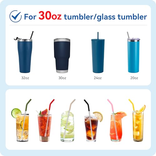 Bent Metal Straws for Stanley 30oz