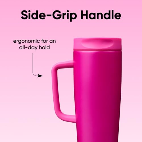 SmoothSip Slider Stainless Steel Insulated Travel Mug with Handle