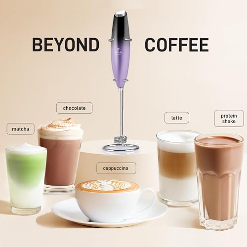 Powerful Milk Frother Wand With Duracell Batteries