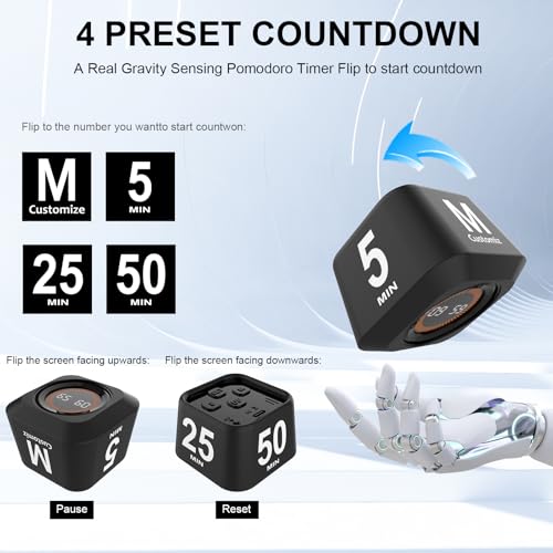 Rotating Cube Visual Countdown Timer 5