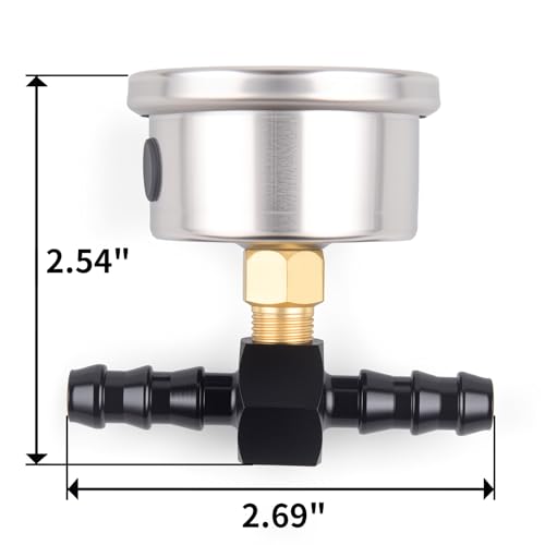 Universal 0 100psi Fuel Pressure Gauge 1