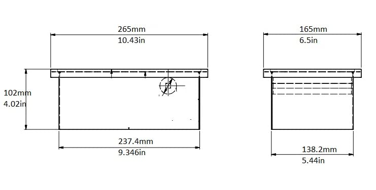Stainless Steel Open Bottom Knock Box Chute with Rubber Bar