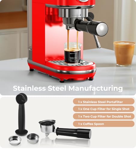 20 Bar Espresso Machine with Milk Frother